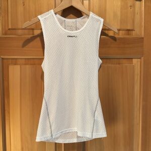 Craft Women's Mesh White Tank Top XS